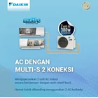 AC Daikin Multi-S 2 Connection 1PK + 3/4PK  (MKC70SVM4) 1